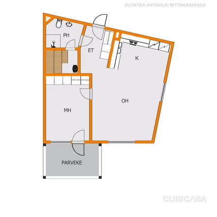 Vuokra-asunto Oulu Keskusta Kaksio -