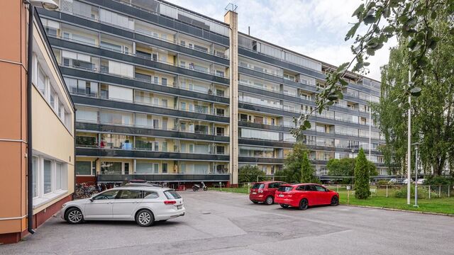 Rental Pori Keskusta 1 room Julkisivu sisäpihalta