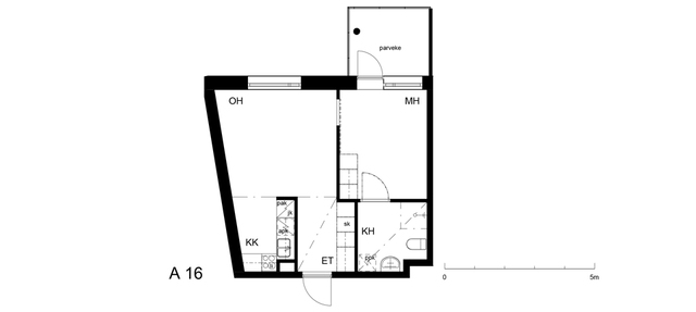 Rental Helsinki Käpylä 2 rooms A 16  Sofianlehdonkatu 5 A 16