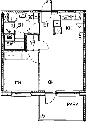 Rental Rovaniemi Keskusta 2 rooms