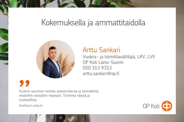 Vuokra-asunto Pori Uusikoivisto Kaksio