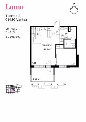 Vuokra-asunto Vantaa Korso Kaksio