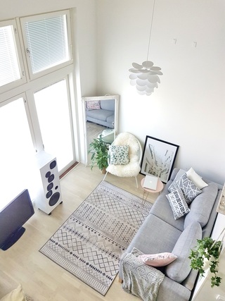 Rental Tampere Tesoma 1 room Olohuone parvelta