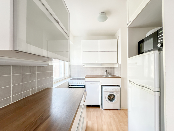 Rental Helsinki Kallio 2 rooms Siisti, tehokkaan pohjaratkaisun omaava koti erinomaisella paikalla.