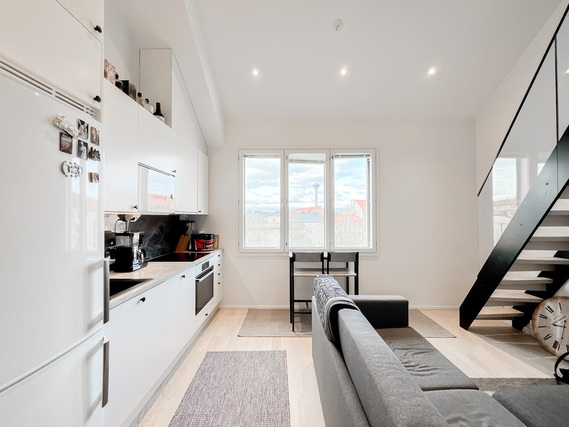Rental Tampere Amuri 1 room Upea loft tyylinen asunto huippusijainnilla.