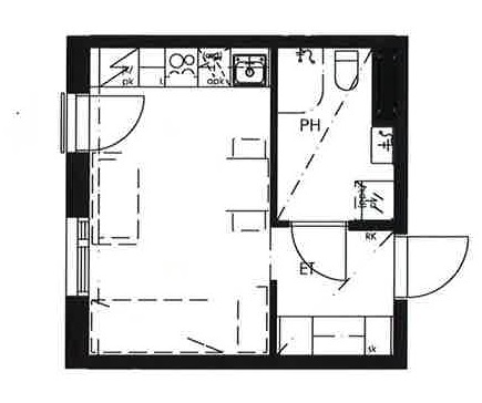 Rental Oulu Myllytulli 1 room