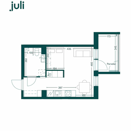 Rental Tampere Haukiluoma 1 room