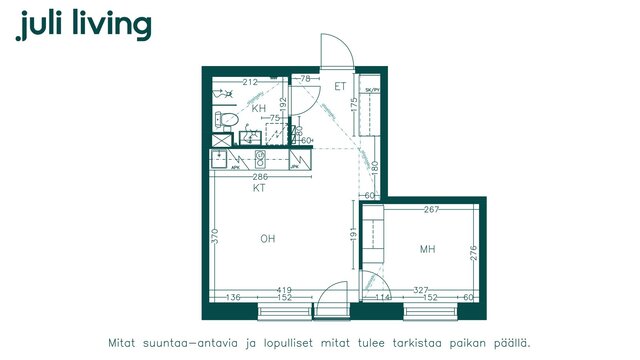 Rental Tampere Lamminpää 2 rooms
