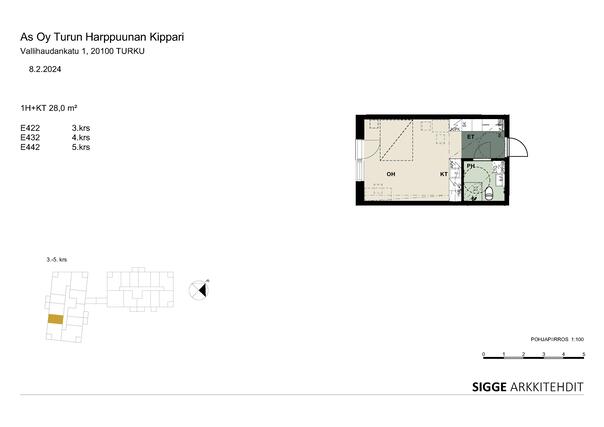 Rental Turku Satama 1 room Upea yksiö hyvällä sijainnilla!