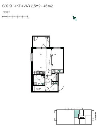 Rental Kirkkonummi Masala 2 rooms image 2