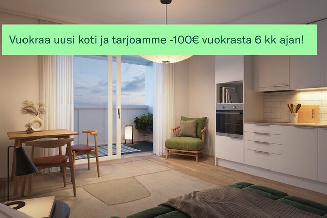 Vuokra-asunto Helsinki Herttoniemi Yksiö