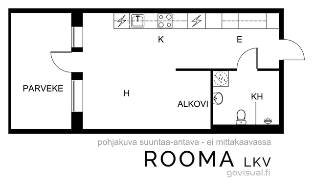 Vuokra-asunto Tampere Kaleva Yksiö
