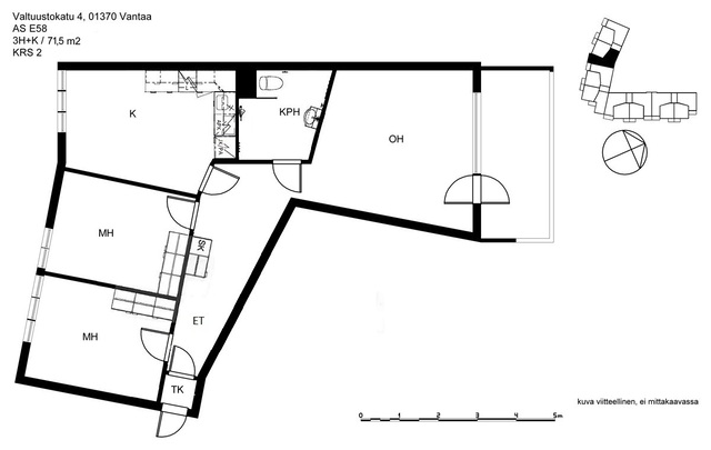 Rental Vantaa Jokiniemi 3 rooms