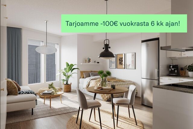 Vuokra-asunto Turku Kirstinpuisto Yksiö