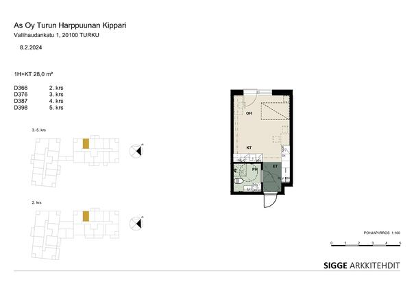 Rental Turku Satama 1 room Upea yksiö hyvällä sijainnilla!