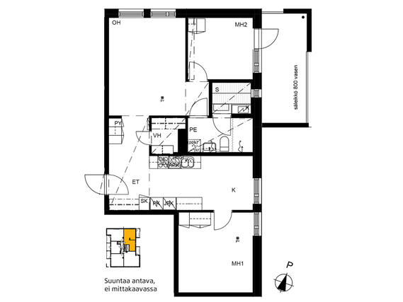 Rental Jyväskylä Äijälä 3 rooms Julkisivukuva