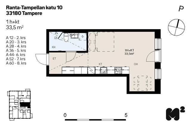 Rental Tampere Ranta-Tampella 1 room