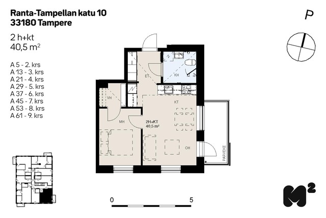Rental Tampere Ranta-Tampella 2 rooms