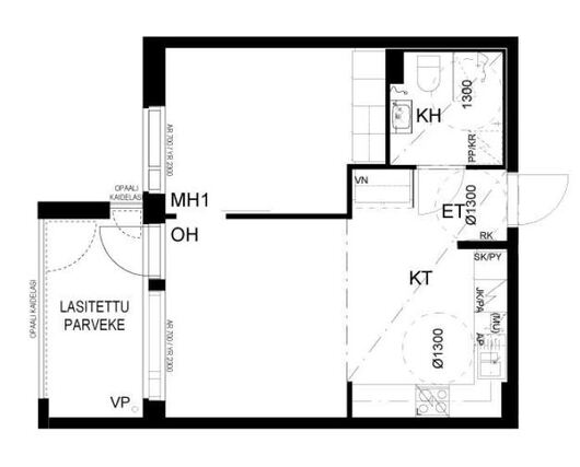 Rental Vantaa Kivistö 2 rooms Julkisivukuva