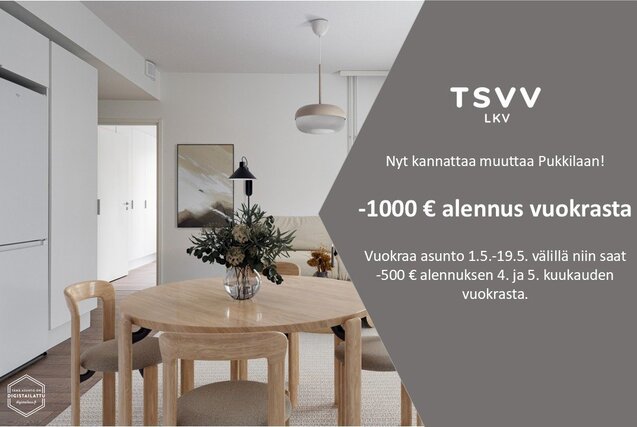 Vuokra-asunto Turku Pukkila 3 huonetta Yleiskuva