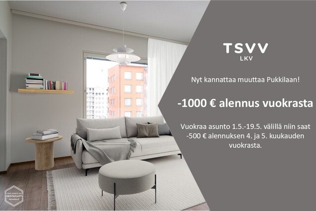 Rental Turku Pukkila 2 rooms Yleiskuva