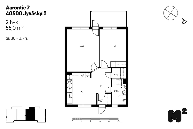 Rental Jyväskylä Ristonmaa 2 rooms
