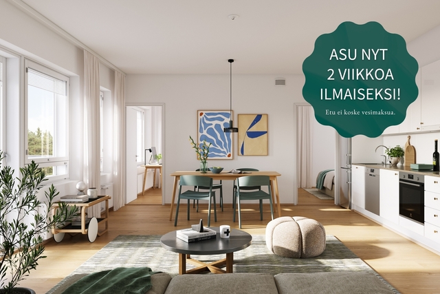 Rental Tampere Tesoma 3 rooms Kuva on digistailattu