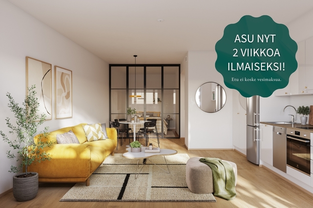 Vuokra-asunto Tampere Tesoma Kaksio Kuva on digistailattu