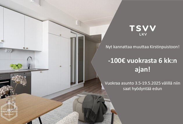 Rental Turku Kirstinpuisto 1 room Yleiskuva