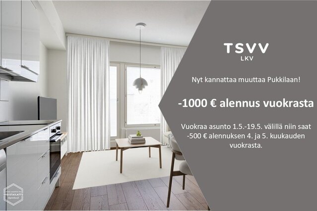 Vuokra-asunto Turku Pukkila Yksiö Yleiskuva