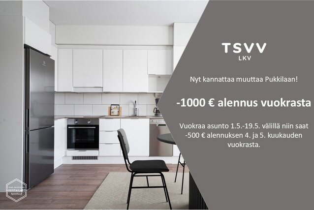 Vuokra-asunto Turku Pukkila Yksiö Yleiskuva