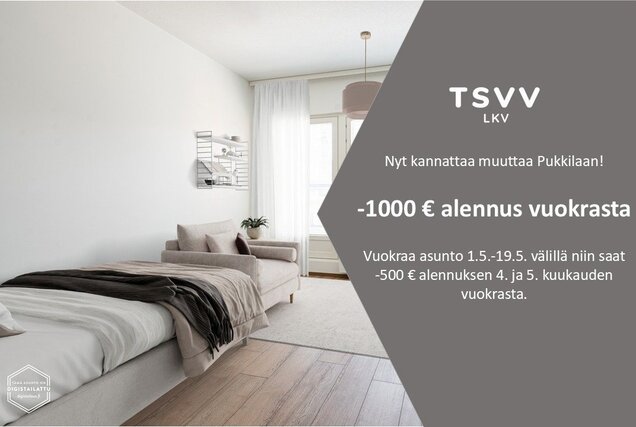 Vuokra-asunto Turku Pukkila Yksiö Yleiskuva