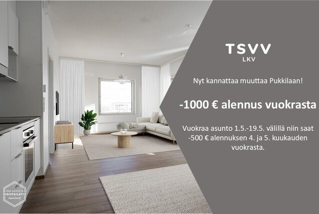 Vuokra-asunto Turku Pukkila 3 huonetta Yleiskuva