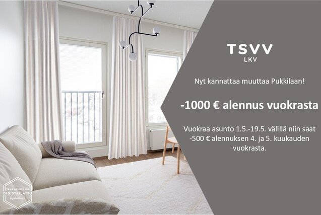 Vuokra-asunto Turku Pukkila Yksiö Yleiskuva