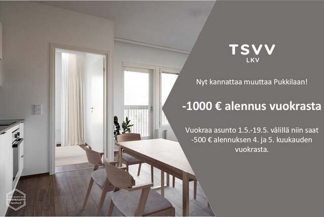 Vuokra-asunto Turku Pukkila 3 huonetta Yleiskuva