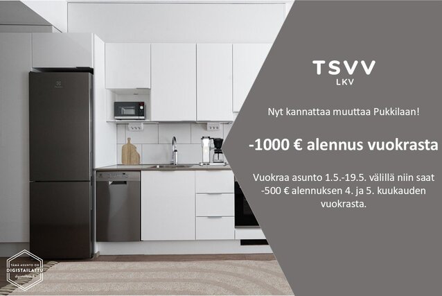 Vuokra-asunto Turku Pukkila Yksiö Yleiskuva