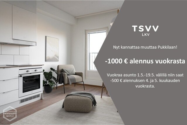 Vuokra-asunto Turku Pukkila Yksiö Yleiskuva