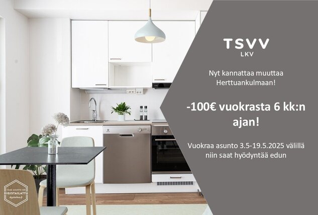 Rental Turku Herttuankulma 1 room Yleiskuva