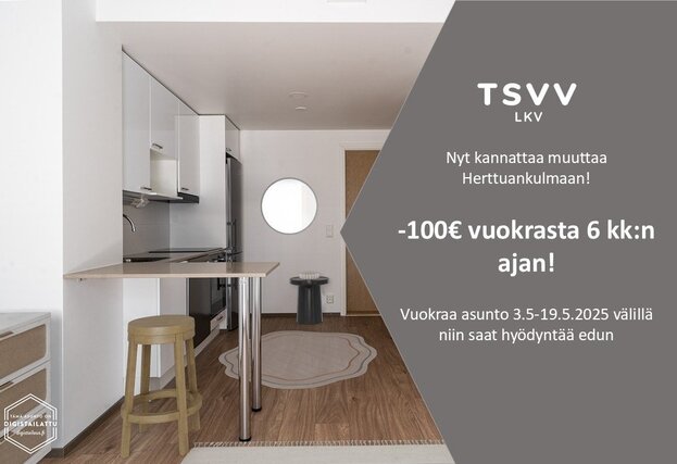 Vuokra-asunto Turku Herttuankulma Kaksio Yleiskuva