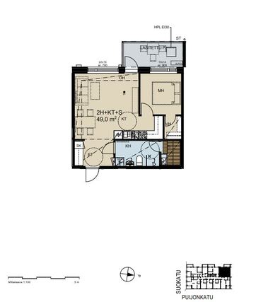 Rental Kuopio Keskusta 2 rooms Pääkuva