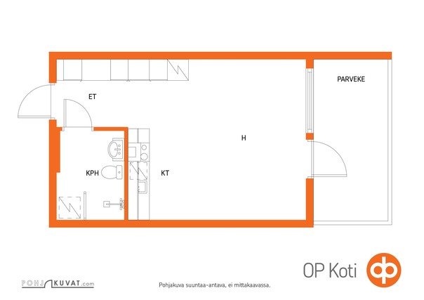 Rental Tampere Linnainmaa 1 room