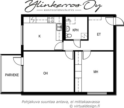 Vuokra-asunto Kerava Kaleva Kaksio Yleiskuva