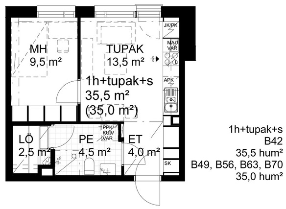 Asumisoikeusasunto Oulu Välivainio Kaksio