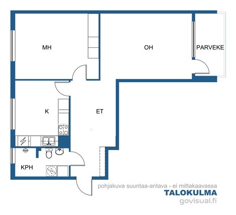 Vuokra-asunto Turku Runosmäki Kaksio Yleiskuva
