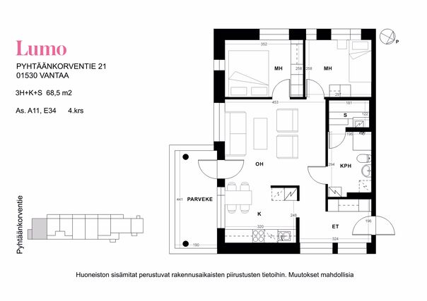 Rental Vantaa Veromies 3 rooms