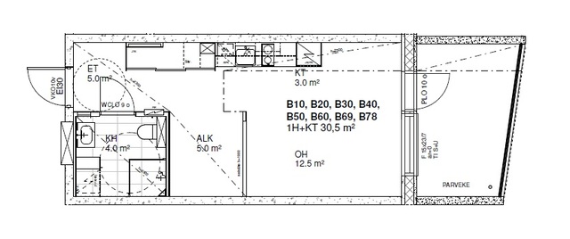 Rental Tampere Kaleva 1 room