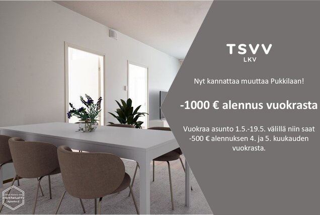 Rental Turku Pukkila 3 rooms Yleiskuva