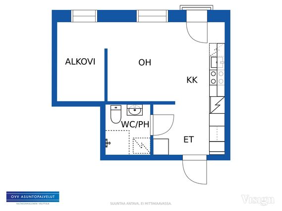 Vuokra-asunto Lappeenranta Pikisaari Yksiö