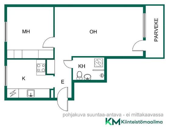 Rental Helsinki Alppila 2 rooms