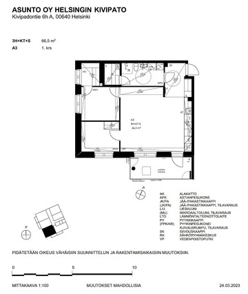Rental Helsinki Oulunkylä 3 rooms -